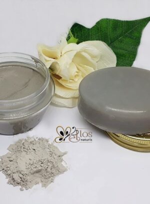 kit argila mascara e sabonete branca