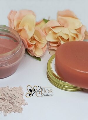 kit argila mascara e sabonete rosa