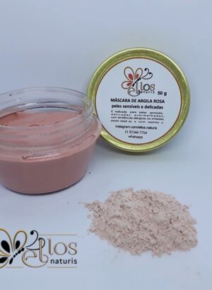 mascara de argila rosa